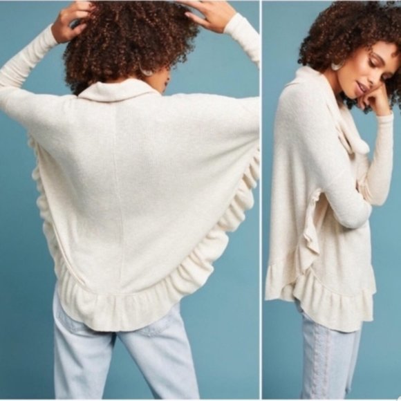Anthropologie Sweaters - Postmark oversize orley ruffle cowl neck sweater